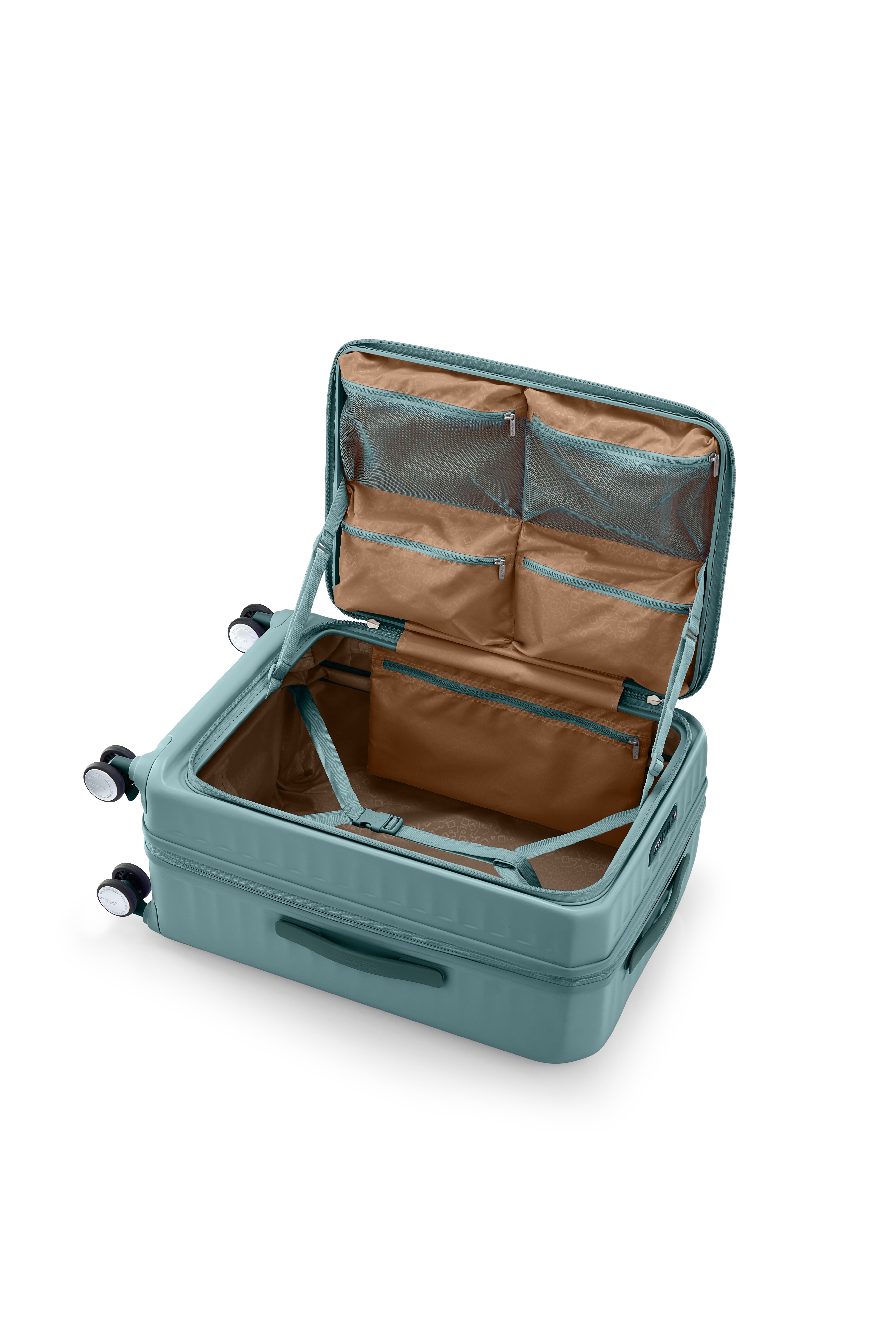 FRONTEC CARRY-ON SMALL 54CM SUITCASE EXPANDABLE WITH EASY ACCESS FRONT OPENING  usp | American Tourister